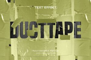 Duct tape text effect