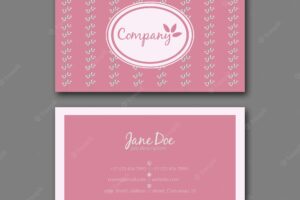 Elegant business card design template for creative design