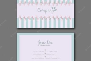 Elegant business card design template for creative design