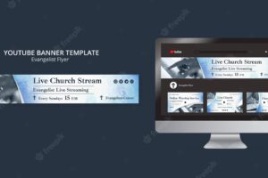 Evangelist religion and spirituality youtube banner template