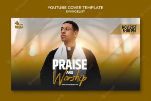Evangelist religion and spirituality youtube cover template