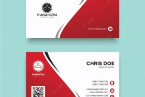 Fashion business business card template vector