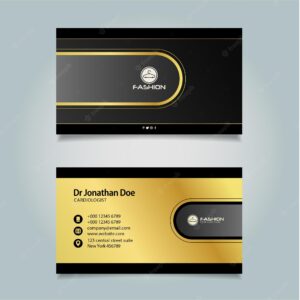 Fashion business card template vector
