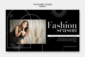Fashion and style youtube cover template
