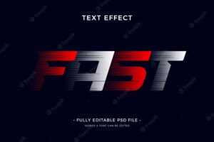 Fast text effect