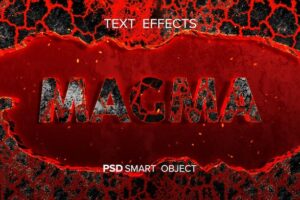 Fire inspired text effect