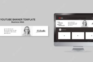 Flat design business web template