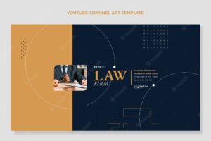 Flat design law firm template