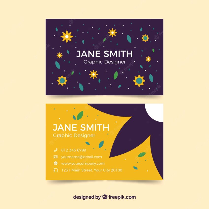 Floral corporate card