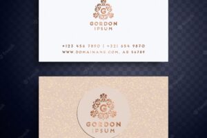 Floral luxury business card