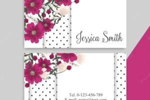 Flower business cards