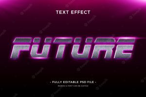Future text effect design