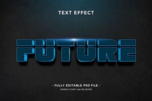 Futuristic text font