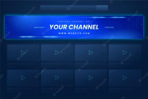 Gradient colored youtube banner