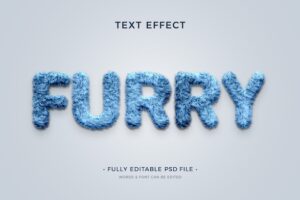 Hairy text effect