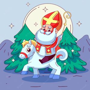 Hand drawn sinterklaas illustration