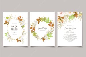 Hand drawn watercolor floral border and frame background design