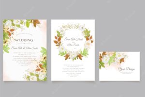 Hand drawn watercolor floral border and frame background design