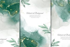 Hand painted watercolor floral background collection