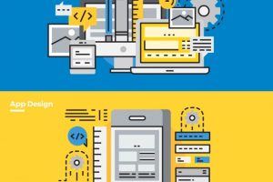 Infographic elements about websites