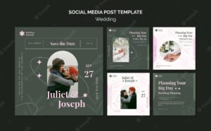 Instagram posts collection for wedding