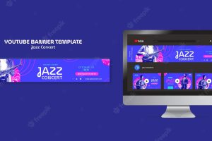 Jazz concert youtube banner