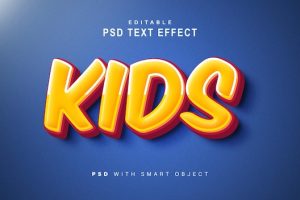 Kids text effect