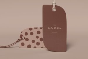 Label price tag mockup
