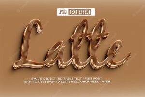 Latte text style effect