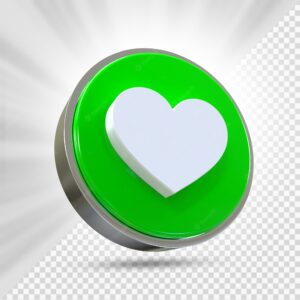 Like love comment share buttons in style  3d social media icons