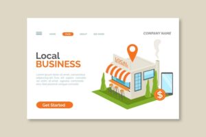 Local business landing page