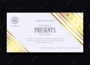 Luxury business card template with ornaments design