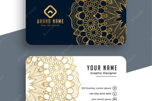 Mandala style premium business card template