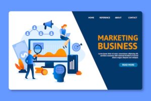 Marketing business seo landing page template