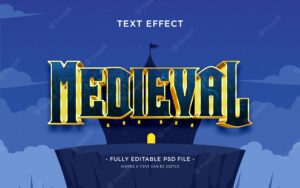 Medieval text effect