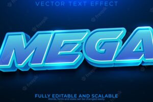 Mega sport text effect editable gaming and player text style