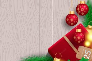 Merry christmas background with christmas element vector illustration