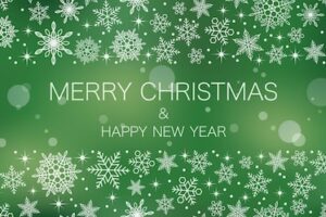 Merry christmas and happy new year seamless abstract vector background illustration with text space.