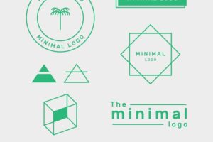 Minimal logo element set in two colors