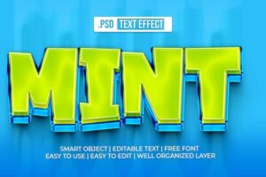 Mint text style effect