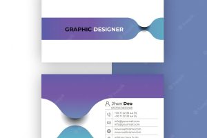 Modern business card  creative and clean business card template