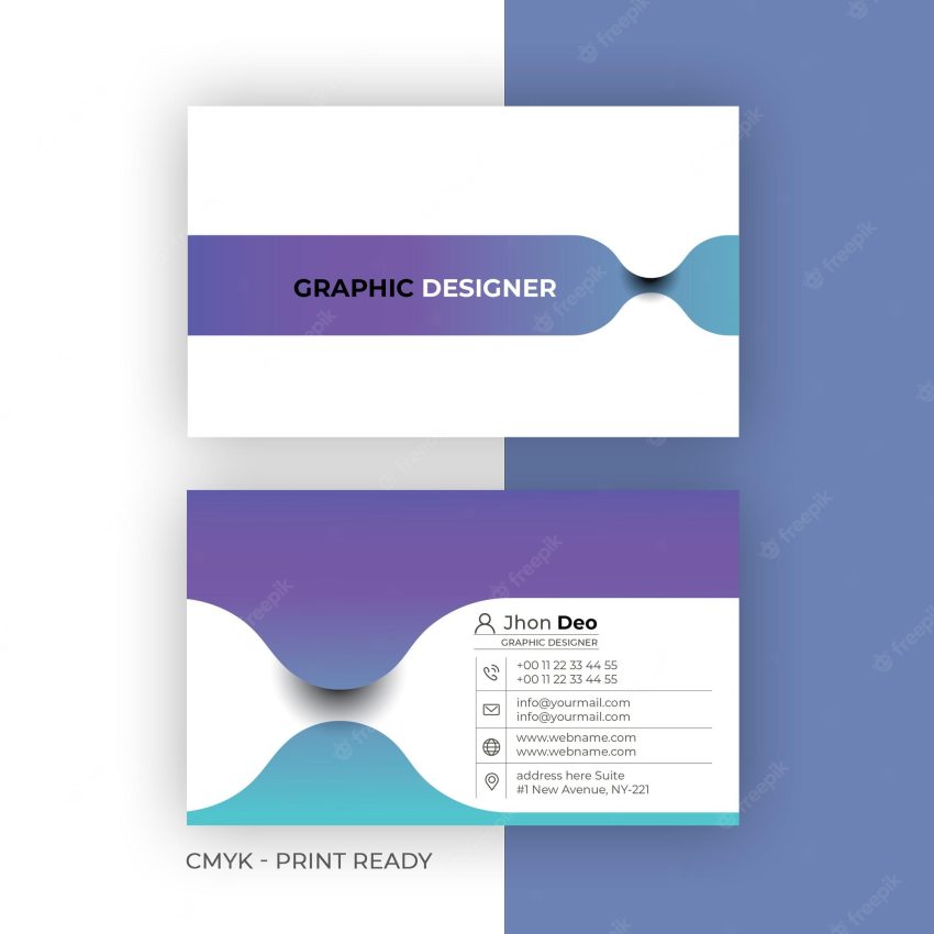 Modern business card  creative and clean business card template