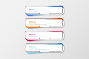 Modern infographic banner colorful pack