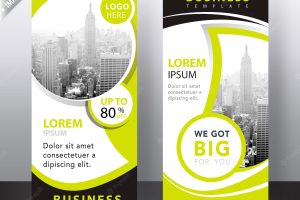 Modern roll up banners