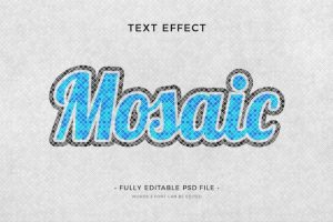 Mosaic text effect