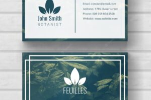 Nature business card template