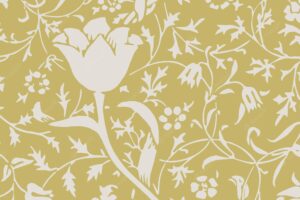 Nature ornament yellow seamless pattern background vector