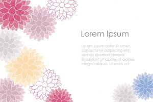 New year card vector template with japanese vintage chrysanthemum patterns.