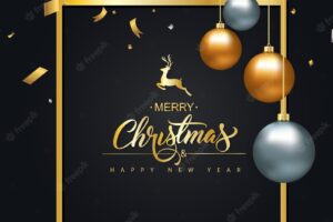 New year and christmas design. holiday banner, web poster, flyer, stylish brochure, greeting card.
