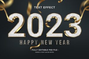 New year text effect